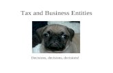 Tax and Business Entities