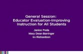 General Session:  Educator Evaluation-Improving Instruction for All Students