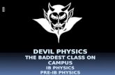 Devil physics The  baddest  class on campus IB Physics Pre-IB Physics