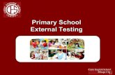 Primary School External Testing