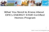 What You Need to Know About EPA’s ENERGY STAR Certified Homes Program