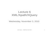 Lecture  6 XML/ Xpath/XQuery