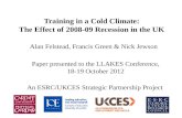 Training in a Cold Climate: The Effect of 2008-09 Recession in the UK