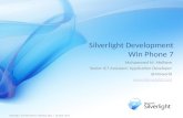 Silverlight Development Win Phone 7