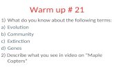 Warm up # 21