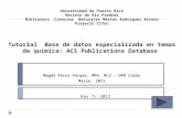 Tutorial   B ase de datos especializada en temas de química: ACS  Publications Database