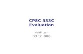 CPSC 533C Evaluation