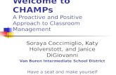 Welcome to CHAMPs A Proactive and Positive Approach to Classroom Management