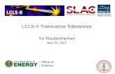 LCLS-II  Transverse Tolerances