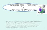 Ergonomic Training for   Garment Workers