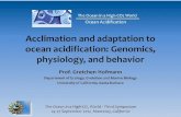 Acclimation and adaptation to ocean acidification: Genomics, physiology, and behavior