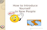 How to Introduce Yourself  to New People