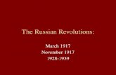 The Russian Revolutions: