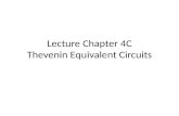 Lecture Chapter 4C Thevenin Equivalent Circuits