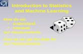 Introduction to Statistics and Machine  Learning