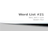 Word List #21