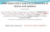 WRF- Chem  (V3.5 and 3.5.1)  S ummary of status and updates