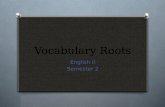 Vocabulary Roots