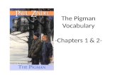 The Pigman Vocabulary -Chapters 1 & 2-