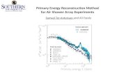 Primary  Energy Reconstruction Method for Air Shower Array Experiments