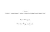 XTCAV X-Band Transverse Deflecting Cavity Project  Overview