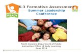 K-3 Formative  Assessment Summer Leadership Conference