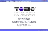 READING COMPREHENSION Exercise 11