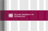Welcome to Tallinn  University of Technology
