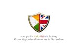 Hampshire  In do - Brit ish  Society Promoting cultural harmony in Hampshire