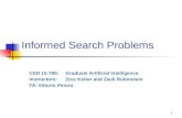 Informed Search  Problems