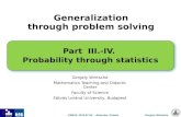 Generalization through problem solving