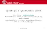 Operating as a Hybrid Entity at Cornell