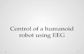 Control of a  humanoid robot  using EEG