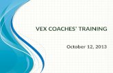 Vex Coaches' Training