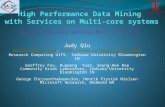 High Performance Data Mining  with Services on Multi-core systems