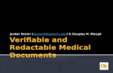 Verifiable and  Redactable  Medical Documents