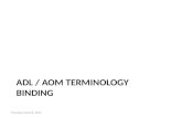 ADL / AOM Terminology binding