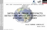 SATELLITE IMAGE ARTIFACTS DETECTION BASED ON COMPLEXITY DISTORTION THEORY