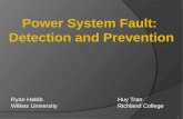 Power System Fault:  Detection and Prevention