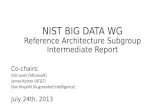 NIST BIG DATA WG Reference Architecture Subgroup Intermediate Report