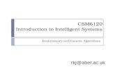 CSM6120 Introduction to Intelligent Systems
