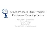 ATLAS Phase II Strip Tracker:  Electronic Developments