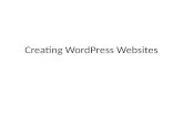 Creating  WordPress  Websites
