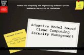 Adaptive Model-based Cloud Computing Security Management