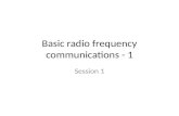 Basic radio frequency communications - 1