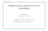 Multiprocessors and Thread-Level Parallelism