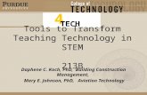 Tools to Transform Teaching Technology in STEM 213B