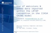 Use of emissions & other data reported within the LRTAP Convention in the IIASA GAINS model