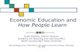 Economic Education and How People Learn