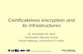 Certificateless  encryption and its infrastructures